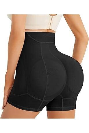 Benuomi Butt Lifting Panties Seamless Butt Pads for Bigger Butt Padded Underwear for Women Adjustable Butt Lifting Shapewear, Black, Medium 