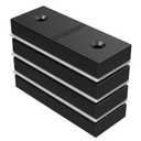 Magnetpro PP Plastic Coated Magnet 20 LB Force Size 2" x 0.75" x 0.3", Food-Grade Rust-Proof Waterproof, Multi-Purpose Rectangular Magnets for Home for Outdoor (4, 20 lb Single-Sided Magnetism)