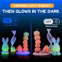 LOVOON 3D Printer Filament Luminous Glow Rainbow PLA,Magic irradiative 3D PLA Filament 1.75mm, for Halloween and Christmas Decorations, Glow-Rainbow 6,1KG(2.2lbs)/Spool