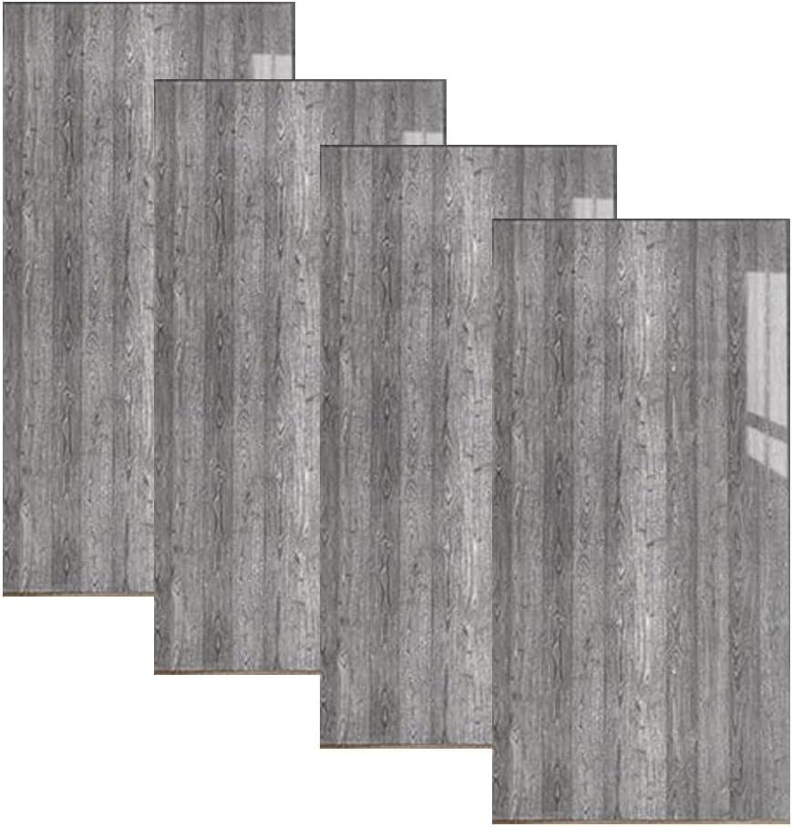 4PCS Foam Wood Tile Self-Adhesive Wall Stickers Distressed Wood Grain Wallpaper Thickening Self-Adhesive Wall Stickers Wall Panels for Various Surfaces Smooth & Rough, 11.8In X 23.6In (4, CLS-34)