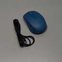 PEIOUS Wireless Mouse Jiggler - LED Wireless Mice with Build-in Mouse Mover, Rechargeable Moving Mouse for Laptop with Undetectable Random Movement Keeps Computers Awake - Dark Blue