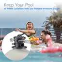 ECX271261 Pool Pressure Gauge Replacement for Select Hayward Filter & Multiport Valve, Boxed Pool Pump Pressure Gauge Replacement