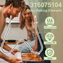 316075104 Oven Heating Element Compatible with Oven,2600W Oven Bake Element,Replaces 316282600,09990062,316075100,316075102,316075103,3203534,PS438018 (316075104)