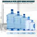 2-Pack 28 Long Bottle Brush, 3 and 5 Gallon Bottle Cleaning Brush, Water Bottle Brush with Bendable Replacement Brush Head, Nylon Bristles and Stainless Steel Handle Bucket Cleaning Brush