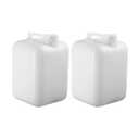 FastRack 5 Gallon Hedpak with Cap (Pack of 2) | BPA-free, Food-Grade, and Leak-Proof | White Water Container | Ideal for brewing, fermentation, or storage