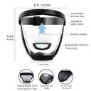 Full Face Shield for Yard Work & Woodworking, Wide View Clear Visor with Anti-Fog Coating, Breathable Bottom Design, Adjustable Headband