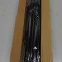 2 Pack Black Spring Tension Curtain Rods 30 to 63 Inch Adjustable Expandable Spring Loaded Curtain Rods No Drilling Suitable for Small Short Tension Rods 33-59 Inch Doors, Windows, Closet