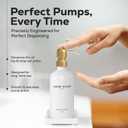 Luxury Glass Hand and Dish Soap Dispenser Set by Brighter Barns - Kitchen Soap Dispenser Set with Tray for Kitchen Sink - White and Gold Home Accessories & Decor for Restaurants, Airbnb, Gift (Gold)