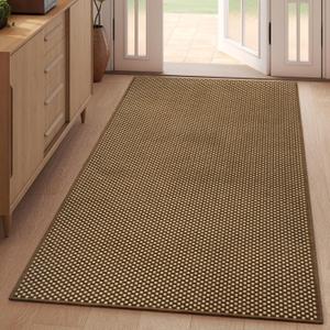 YDKGL 3x5 ft Area Rug Entryway Runner Rug Non Slip Washable, Boho Woven Kitchen Runner Rugs Door Mat Entry Rugs Carpet for Indoor Foyer Backdoor Hallway Floor Bedroom Living Room, Dark Brown/Coffee