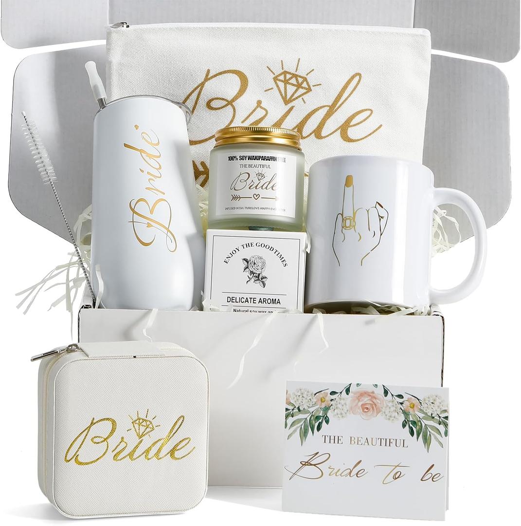 Bride To Be Gifts Box,Bridal Shower Gifts,Bachelorette Gift for Bride, Bachelor Party souvenirs,Wedding Gift Engagement giftware for Her,Fiance giftware for Women,Future Mrs Newly Engaged