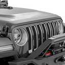 Rough Country Trail Cladding Hood Protector for Jeep Wrangler JL & Unlimited (20182026) Thermoplastic, No-Drill, UV-Resistant, Removable