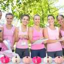 6 Pcs Artificial Pink Pumpkins Bulk Breast Cancer Awareness Decorations 3 Colors Pink Pumpkins with Ribbon for Fall Halloween Table Centerpieces Breast Cancer Party Decor