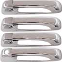 XQSMWF Side Door Handle Exterior Covers Trim Set Chrome Compatible with Dodge Ram 1500 2500 3500 2009 2010 2011 2012 2013 2014 2015 2016 2017 2018