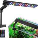 Zingbabu Aquarium Light, 12-20" 20W Full Spectrum LED Clip On Fish Tank Light, 270° Rotation Fish Lamp, Exclusive for 2-15 Gallon Fish Tanks, Freshwater Aquarium Lights for Plants