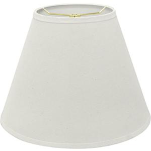Aspen Creative 32197A Transitional Empire Shape Spider Construction Lamp Shade in Frost, 6" Top x 12" Bottom x 9" Slant Height (Ivory)