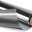 One Way Window Film Daytime Privacy Sun Blocking Reflective Window Film for Home, Office, Silver Mirror 35.4 Inch x 16.4Feet Reflective Mirror Tint