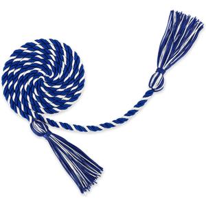 Graduation Cords for Graduation 2026 Royal Blue and White Grad Cords Honor Cord Graduations Ropes 67 Inch Long Braided Cord for 2026 Graduations Ceremony Decorations Bachelor Gown Accessories