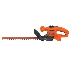 BLACK+DECKER Electric Hedge Trimmer, 17-Inch Corded 3.2 Amp, Dual Action, Reduced Vibration, Cleaner Cut, Lightweight, 3800 Cuts per Min, Orange Black (BEHT150) 31.31"L x 4.61"W x 7.33"H