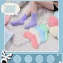 Yebing Fuzzy Socks for Women Fluffy Slipper Winter Warm Cozy Plush Sleep Heart Gift Socks