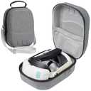 ANMIEL Hard Carrying Case for Meta Quest 3, Compatible with Meta Quest 3 VR Headset,Controller Grips,Compatible with Battery Elite Strap,Controllers and Other Accessories,Hard Shell Case-Grey