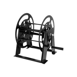 Dollate RV Extension Cord Reel Stand, Up to 200 Feet of 15A (12/3 AWG) Metal Reel Frame with Foldable Handle, Metal Heavy Duty Power Cord Storage Reel with Durable Bearings  Anti-rust Coating