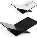 Acrylic Book Stands for Display, 15.8 x 9.5 x 4.3 in Open Bookstand
Coffee Table Book Stand, Display Easel for Quran, Magazine, Art, Cook Book, Bible, Textbooks - Black