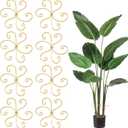 Monstera Plant Support, Durable Iron Plant Stem Supports, Plant Stabilizer & Holders for Indoor Plants, 8 Pack