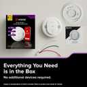 Kidde Hardwired Kidde App Enabled Smart Smoke and Carbon Monoxide Detector, AA Battery Backup, Voice Alerts, Interconnected Alarm