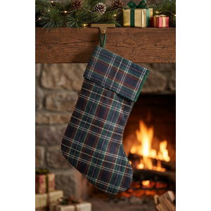 Checked Christmas stocking for Gifts