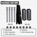 Door Hinge Repair Kit Compatible with Chevy GMC 1988-2002 with Tool | Includes hinge pins, bushings, springs and installation tool. Fits 8802 Chevy GMC C/K Tahoe Yukon Suburban and Jimmy