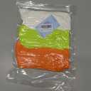 Women's Neon Scrunch Crew Socks 80s 90s Retro 3-Pack Cotton Stacked Boot Calf Cozy Ribbed Slouchy Socks Size 5-10 (1-white/Neon Green/Neon Orange)