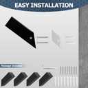 Black Towel Hooks Wall Mounted, SUS 304 Stainless Steel Towel & Robe Hooks, Modern Heavy Duty Wall Hooks Waterproof for Bathroom and Outdoor, Matte Black (2-Pack)