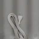 AGVEE 10ft TV Power Cord, 90 Degree Angled L-Shaped UL Listed 2-Prong AC Power Cable IEC C7 C8 Compatible with Samsung LG Sony Insignia Apple TV LCD LED, Vizio Roku JBL Partybox, White