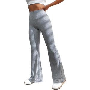 SOLY HUX Women's Flare Leggings High Waisted Sweatpants Bell Bottoms Bootcut Yoga Pants (XS)