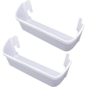 2 pack 240323001 Refrigerator Door Bin Side Shelf Replacement Part fit for Frigidaire Electrolux kenmore, Repalce 240323007, 890954, AP2115741, AH429724, EA429724, PS429724(15.95in long)