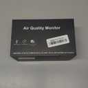 12 in 1 Air Quality Monitor Indoor, Portable CO2 Detector for CO2, Temperature (F), Humidity, VOC, PM2.5, PM1.0, PM10 & Time Display, Dual Chip & High Accuracy Air Quality Tester for Home