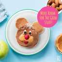 Elk and Friends Kids 7.8” Porcelain White Plates with Silicone Sleeves | Suitable for Babies/Toddlers | Microwave & Dishwasher Safe | Non Slip Dinnerware | Snack Dishes | 4 Pack