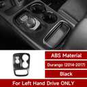Car Gear Shift Panel Decals for 2014 2015 2016 2017 Dodge Durango Accessories Carbon Fiber Stickers