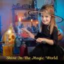 Light Up Magic Wizard Wand with White Lighting Rechargeable Illuminating Witch Sorcerer Wand for Kids Cosplay Collection, Intuition