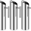 Funnymoom 3 Pack 70oz/2l Stainless Steel Water Pitcher Modern Metal Pitcher with Ice Guard Silver Carafe Drink with Handle or Iced Hot Drink Tea Juice Coffee Beer (EXP 08/08/32)