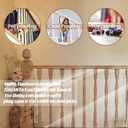 15ft Clear Banister Safety Net for Child & Pets Transparent PETG Railing Guard with Zip Ties & Hole Punch Stair & Balcony Barrier for Childproofing Indoor Outdoor Railings, 33" H Mesh Cover
