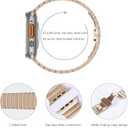 [RECOMMENDED by NYT Wirecutter] Stainless Steel Band Compatible for Apple Watch Band Ultra 3/2/1 49mm Series 11/10 46mm/42mm Series 9/8/7 45mm/41mm Series SE/6/5/4 44mm/40mm Series 3/2/1 42mm/38mm (Original Gold)