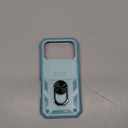 Case Compatible with iPhone 17 Pro, Shockproof Impact Resistant with Slide Lens Protective Cover Case for iPhone 17 Pro 6.3 inch (Green)