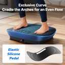 MERACH Vibration Plate Exercise Machine, Curved Vibration Plate for Lymphatic Drainage Weight Loss, Vibrating Plate with Real-Time Calorie Tracking on LED Display, Workout Equipment for Home Women Men