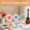 Darivefish 20 Shapes Petal Dotting Tools for Painting, Mandala Dotting Tools for Rocks, 10 Pens Set (Purple)