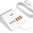 VHBW USB C Charger Block,6 Port 3A and 3C Multiple USB Charging Station,35W Fast USB C Charging Plug for iPhone 15/15pro/14/13/12,Samsung Galaxy S23/S22/S21,etc(6USB-3A3C-White)