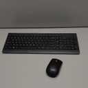 Lenovo 510 Wireless Keyboard & Mouse Combo, 2.4 GHz Nano USB Receiver, Full Size, Island Key Design, Left or Right Hand, 1200 DPI Optical Mouse, GX30N81775, Black