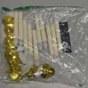 OCATO Christmas Window Candles Lights: 10 Pack Flameless Candles Battery Operated Candles with Remote Control Timer Christmas Decorations Taper LED Candle Gold Holders for Window Decor Party Table Top (White)