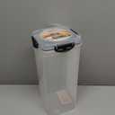 Tafura Bread Container - 5.8 Liter BPA Free Plastic Bread Box - Container/Holder for Homemade Loaves and Baked Goods with Black Airtight Lid