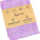 Window Cleaning Cloth - Purple: Streak-Free with Just Water. This Purple Window Cloth Cleans Smooth Surfaces, Allowing You to Clean Windows Without Leaving Streaks. Reusable Microfibre Window Cloth.